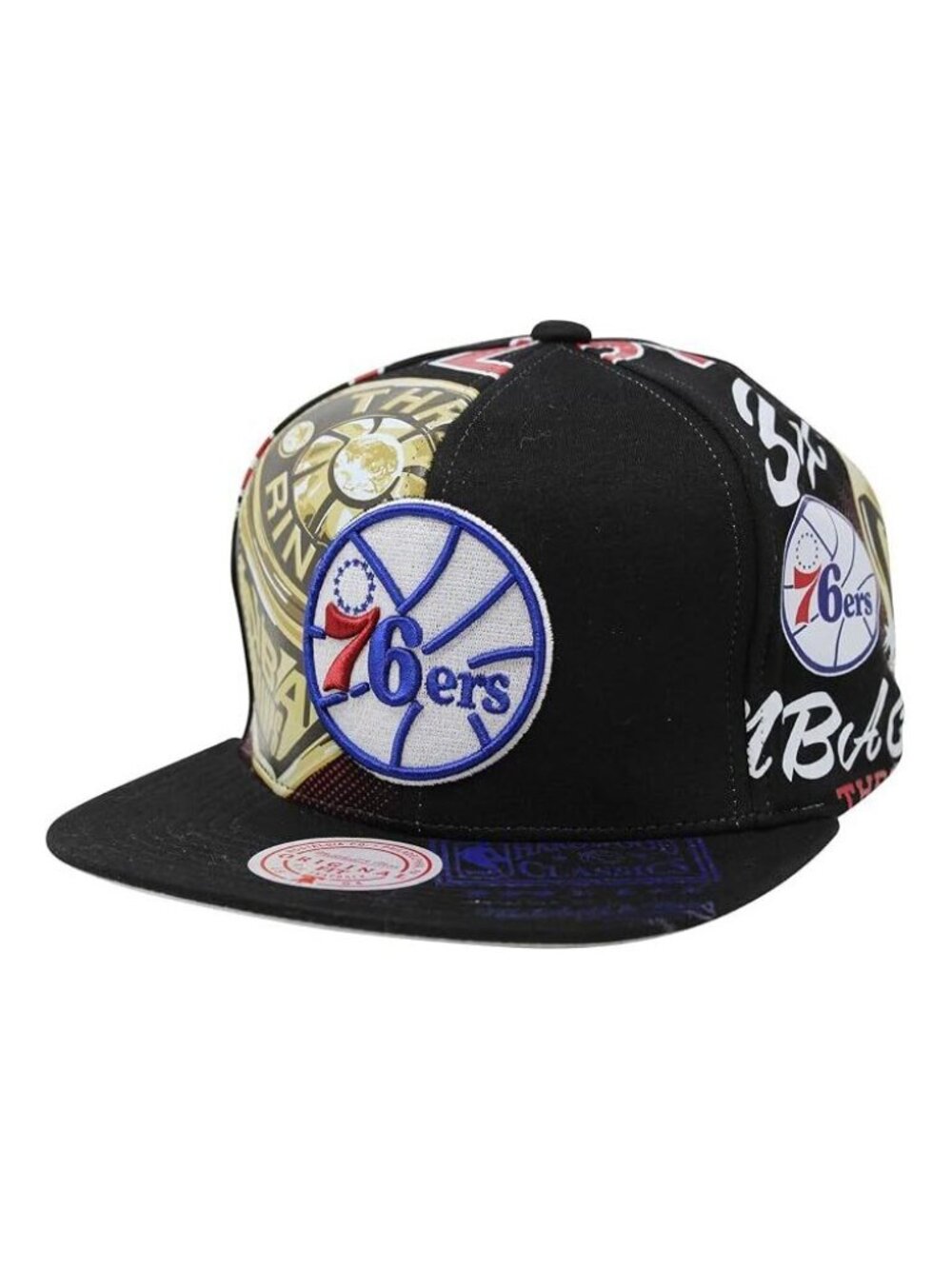 Mitchell & Ness Men's Philadelphia 76er's Shirt Remix Snapback Cap